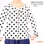 真面目に水玉を考えたらこんなシャツになりましたシャツ...