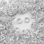 送料無料　丸カン　シルバー　白銀　4mm　300個　マルカン　アクセサリー　ピアス　イヤリング　パーツ　AP0990