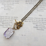 Vintage Glass Eco-Friendly Butterfly Wing ネックレス　18×13ミリ