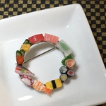 ＊受注制作＊お寿司のリースブローチ