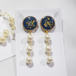 Instagram人気商品○押し花パールイヤリング○