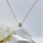 14kgf シンプル一粒パールのネックレス