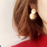 ゴールドプレート×フープピアス