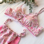 Berry pink リラックスブラ「姫ブラB」とふんどしパンツ「姫パン」のセット