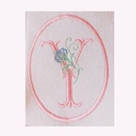 ハンドメイド イニシャルワッペン Y