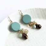 大人のチョコミント イヤリング/ピアス