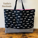 【受注生産】レッスンバッグ 女の子 リボン柄