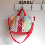 　♫　YUWAランダムパッチ２WAYトートBAG　♫　イチゴ・ドット　赤