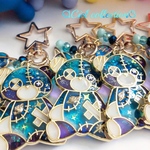 ［送料込み］ツギハギベアキーホルダー 宇宙、夜空color(๑･㉨･๑)❤