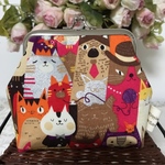 ネコ集合♡がま口ポーチ