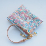◇◆Special Price ◆◇ LIBERTY　Jenny's Ribbons/ ジェニーズリボンズ　J12A（ピンク・ブルー系）ビニコのクリアminiポーチ　★パスケースにも♪