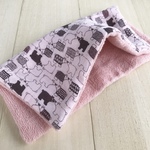  □893 今治タオル&ダブルガーゼ 大判タオルハンカチ  BEARS PINK