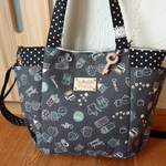 ＜kasumicafe様専用＞３way楕円底サイドポケットバッグ（カフェ・カーキグレー）