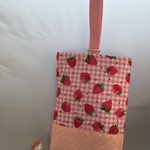 お名前シール付き上靴入れ★いちご