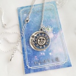 太陽と月・星のネックレス