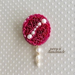 ビーズ刺繍ブローチMUDAI 