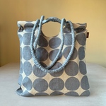 2way●dot bag●水色
