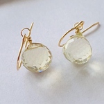 ✳︎14kgf✳︎レモンクォーツのオニオンピアス