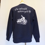   バイク柄のスウエットシャツ 