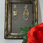 (受注生産)歯車のイヤリング(ピアス)