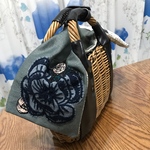 ミナペルホネン  バスケットカバー  ハンドメイド  リバーシブル リバティ