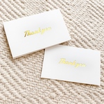 箔押しthankyoucard  100枚セット