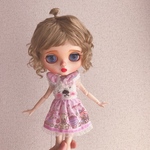 [限定兎ウサギワンピース] リカちゃんジェニーちゃんブライスmomoko初代リカちゃん1/6人形ドール用服blythe