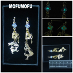 1組限定/夜光/k16gp ﾄﾗﾝﾌﾟ 南京錠&鍵/ｱﾘｽ/時計ｳｻｷﾞ/ｽﾜﾛﾌｽｷｰﾗｲﾝｽﾄｰﾝ/ﾊﾞﾗ/ｶﾞﾗｽﾄﾞｰﾑ/ﾋﾟｱｽ0rｲﾔﾘﾝｸﾞ