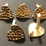 ６個　ポスト付き　カン付き　ゴールドパーツ　ゴールド　パーツ　素材　材料　金具　メタルパーツ　ピアス　イヤリング　アクセサリー　資材　チャーム