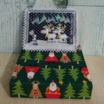 17masa24様専用:切手のような刺繍ブローチ