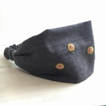 フレンチ フランネル 刺繍  ヘアバンド