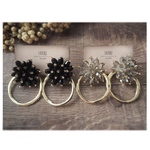 beads flower ring／大ぶり 着画