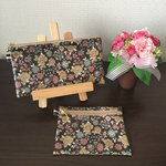 ★お買い得2点セット★ ラミネート 大小フラットポーチ  No.2