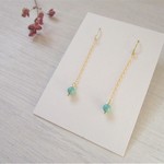 ちいさなまるピアス（ターコイズ）／イヤリング