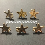 ４個　ポスト付き　カン付き　ゴールドパーツ　ゴールド　パーツ　素材　材料　金具　メタルパーツ　ピアス　イヤリング　アクセサリー　資材　チャーム