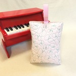 上履き袋・ちょうちょ（ベビーピンク）・刺繍・キルティング・ミナペルホネン風・入園入学