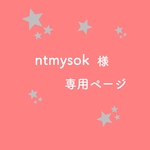 ntmysok 様専用ページ