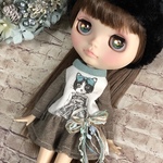 1124  a precocious girl ワンピース D Blythe ブライス アウトフィット