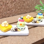  🐥 節分  ひよこムース と お豆入りパイ ミニチュアフード 