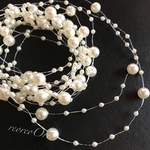 パールチェーン オフホワイト パールシャワー
