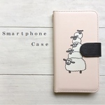 ひつじ  スマホケース  手帳型