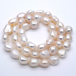 特別SALE 連40cm 中粒 淡水パール バロック ボタン ミックス 連 7~13mm