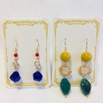２ペア400円！カラフルピアスセット