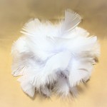 udonko様専用ページ「ふんわりフェザーの髪飾り～ホワイト～」