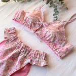 Berry pink リラックスブラ「姫ブラB」と生理時にも使えるふんどしパンツ「姫パンルナ」