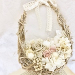 エッグ リース(フレンチアンティーク)＊  フラワーアレンジメント 結婚祝い  誕生日プレゼント  新築祝い