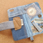 #021 デニムリメイク手帳型 iPhone6 カバー《送料込》