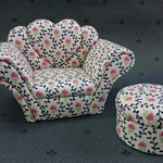 ブライス用　バービー用　ソファー　ソファ　ミニ家具　柄Ｃセット