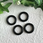 【ブラック】ヴィンテージ  アクリルフープパーツ 4個セット