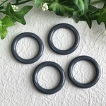【36×5】ヴィンテージ  アクリルフープパーツ グレー 4個セット